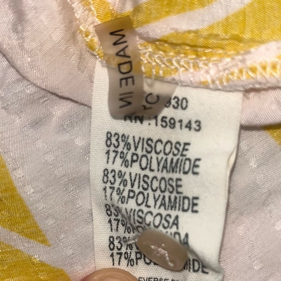 FRNCH Button Up Gauzy Blouse Green Apricot Small - Picture 11 of 11